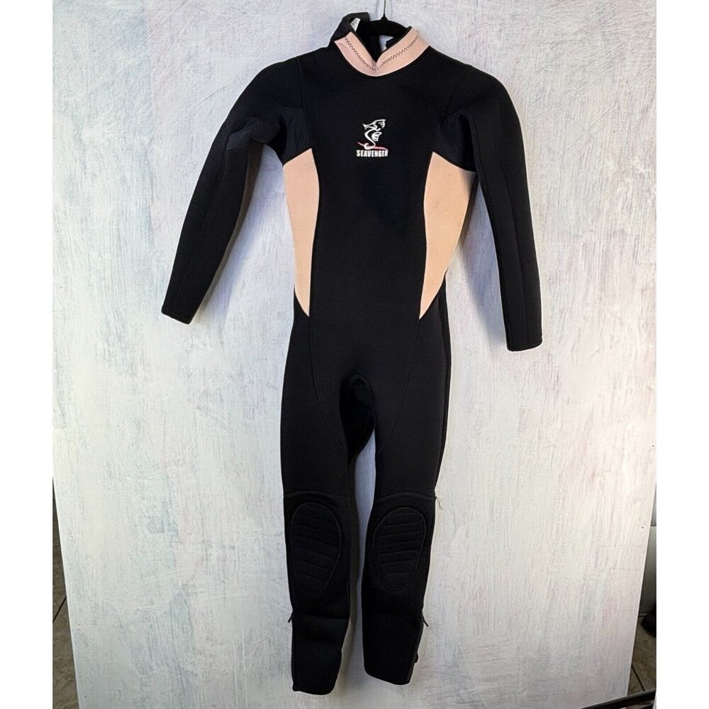 seavenger Wetsuits Youth Premium Neoprene 3mm Youth's pink Trim, 14